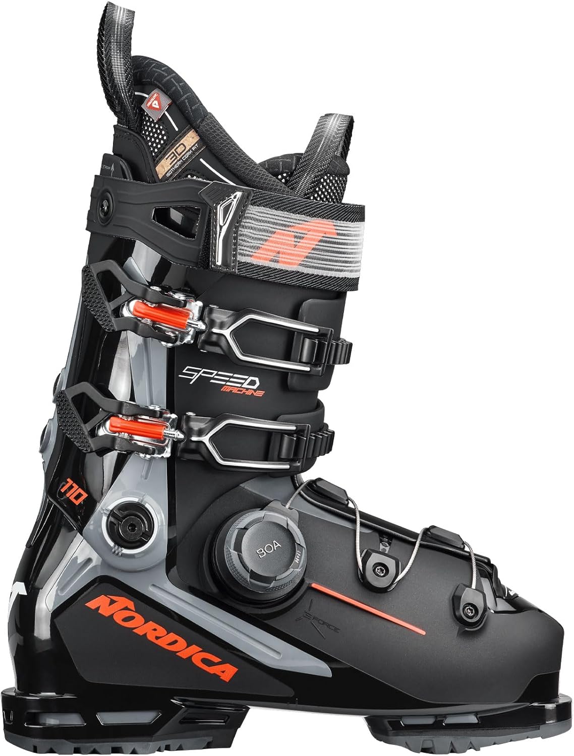Nordica Speedmachine 3 Boa 110 Men's Medium Fit High Performance Alpine Ski Boot