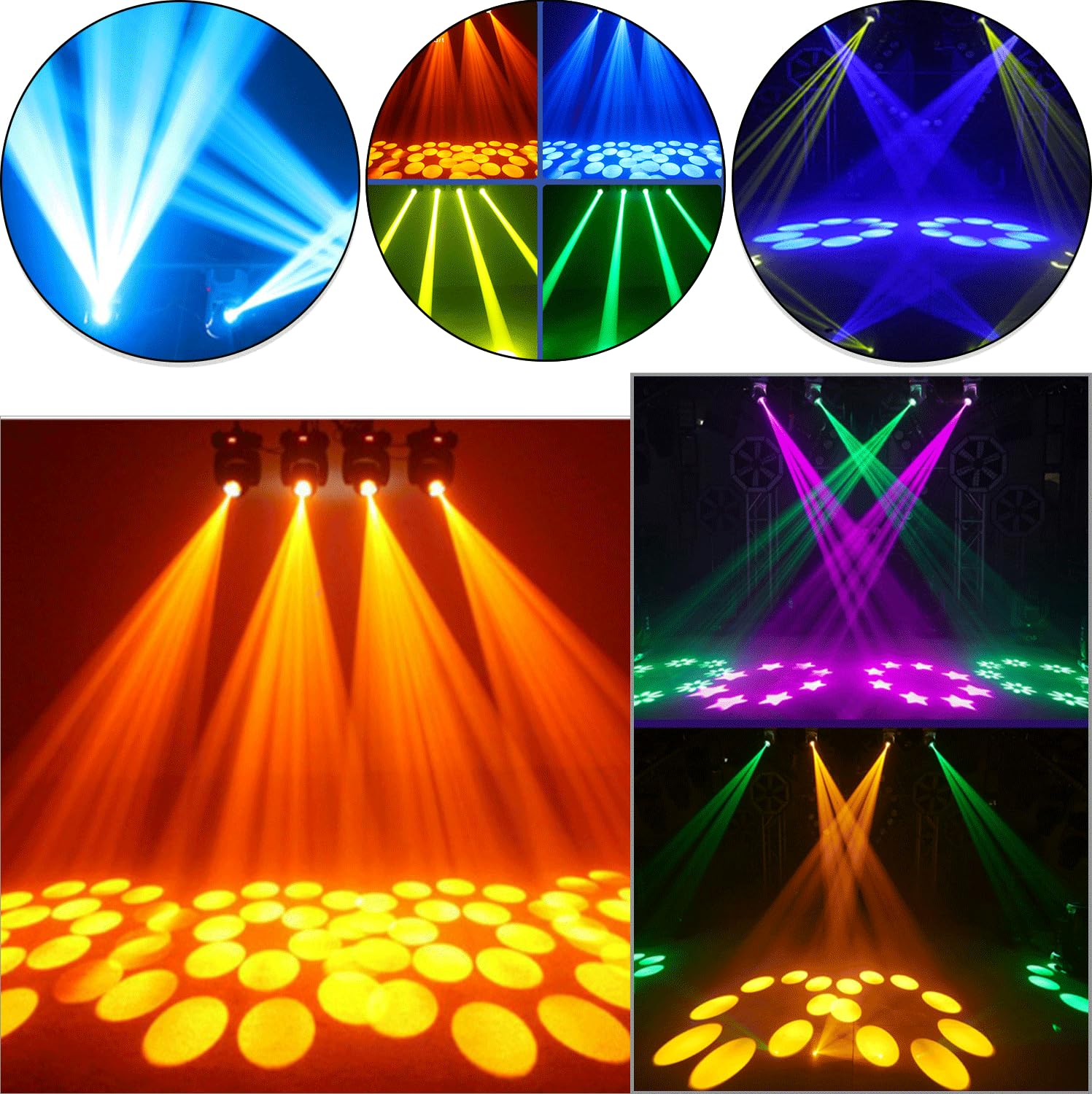 Luci Discoteca Professionali Testa Mobile LED 180W RGBW WZYBUTA Luci Dj Per Discoteca Bar E Feste Con Effetti G 900461 - Foto 7