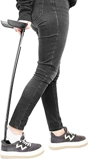 Long Shoe Helper for Seniors and Shoe Remover 30", Long Shoe Horn with Handle for Seniors, Extra Long Handled Shoe Horn for Women, Shoehorn Easy On Easy Off 2 in 1, Shoe Helper Stick