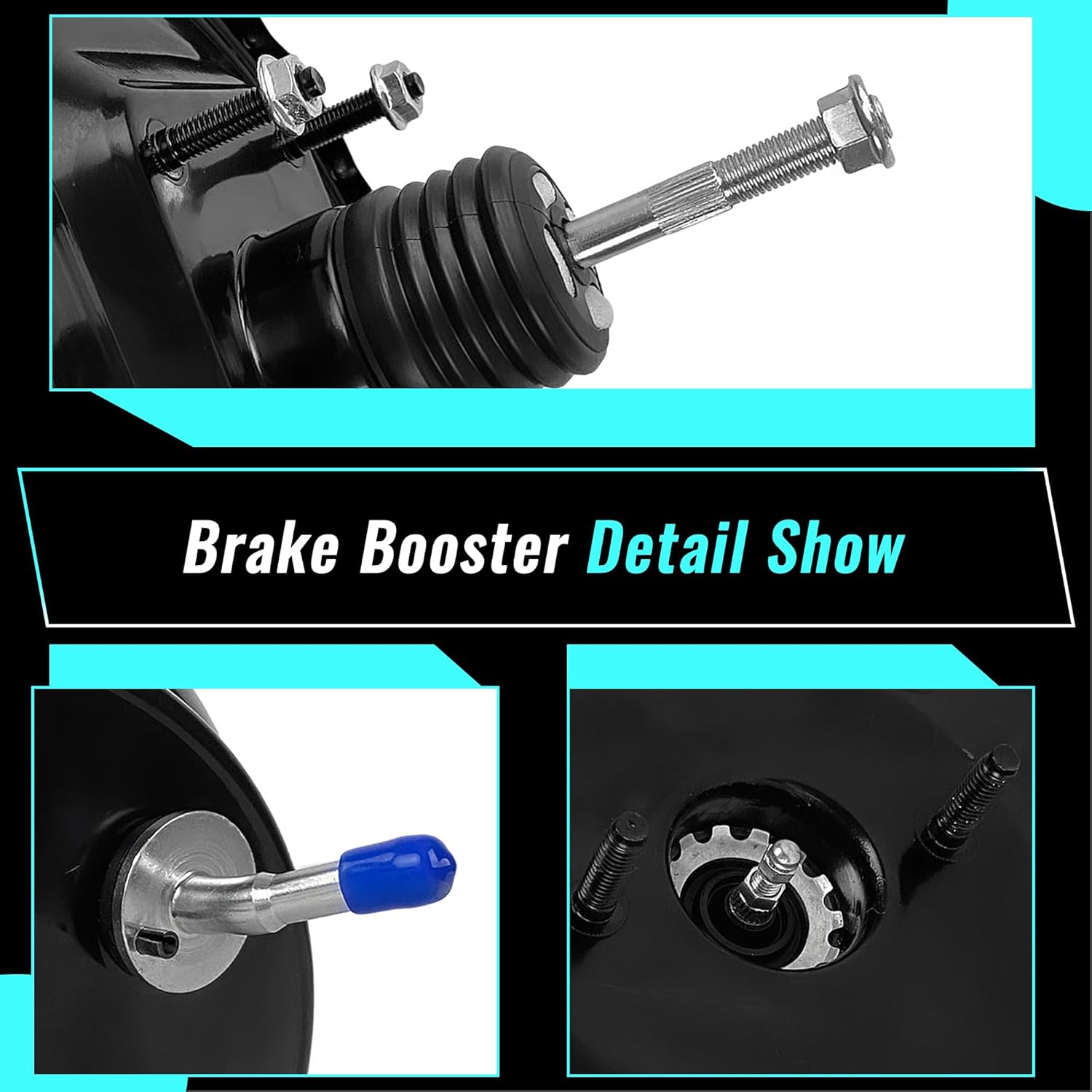 PartsFlow Vacuum Power Brake Booster 53-2727 Compatible with Toyota 4Runner 1996 1997 1998 1999 2000 446103D700 without Master Cylinder