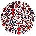 Paquete de calcomanías, calcomanía de vinilo, 50 piezas, no repetidas, impermeable, Spider Man, calcomanía de grafiti para automóvil, motocicleta, bicicleta, monopatín, equipaje, computadora portátil