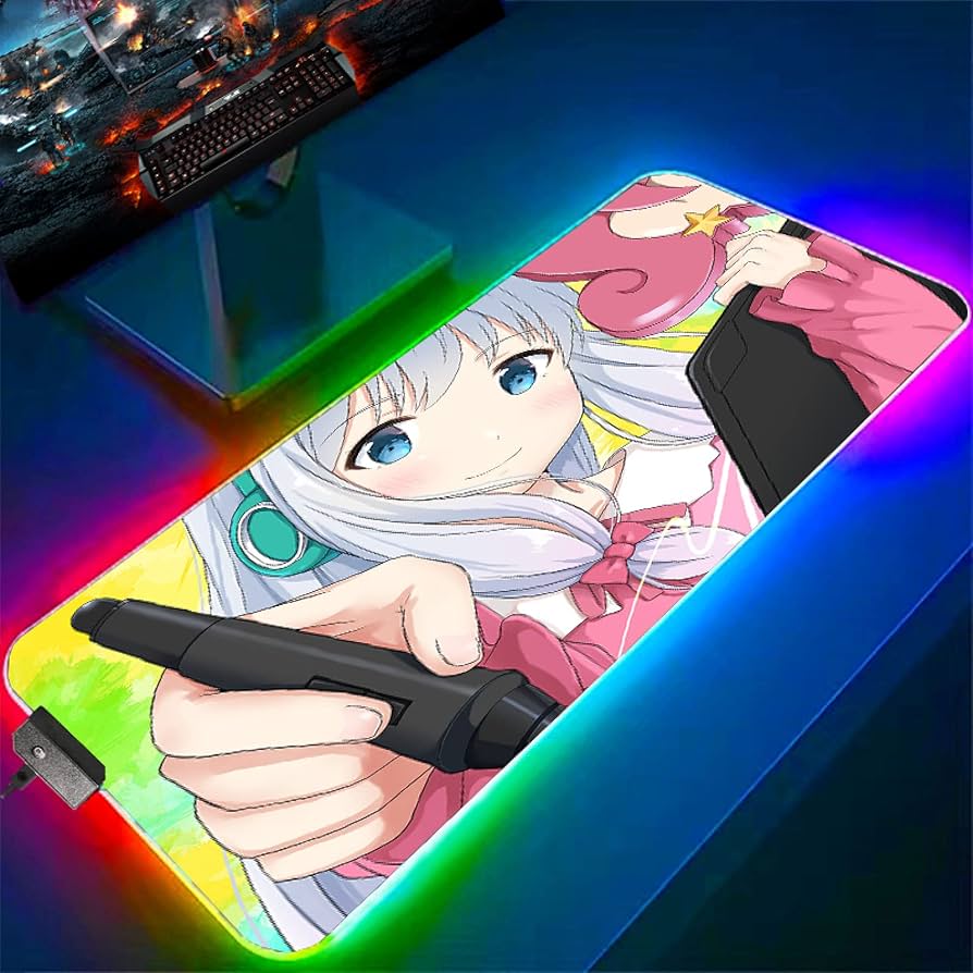 Amazon.co.jp: マウスパッド 大型 アニメ 女の子 カワイイ ガール RGB