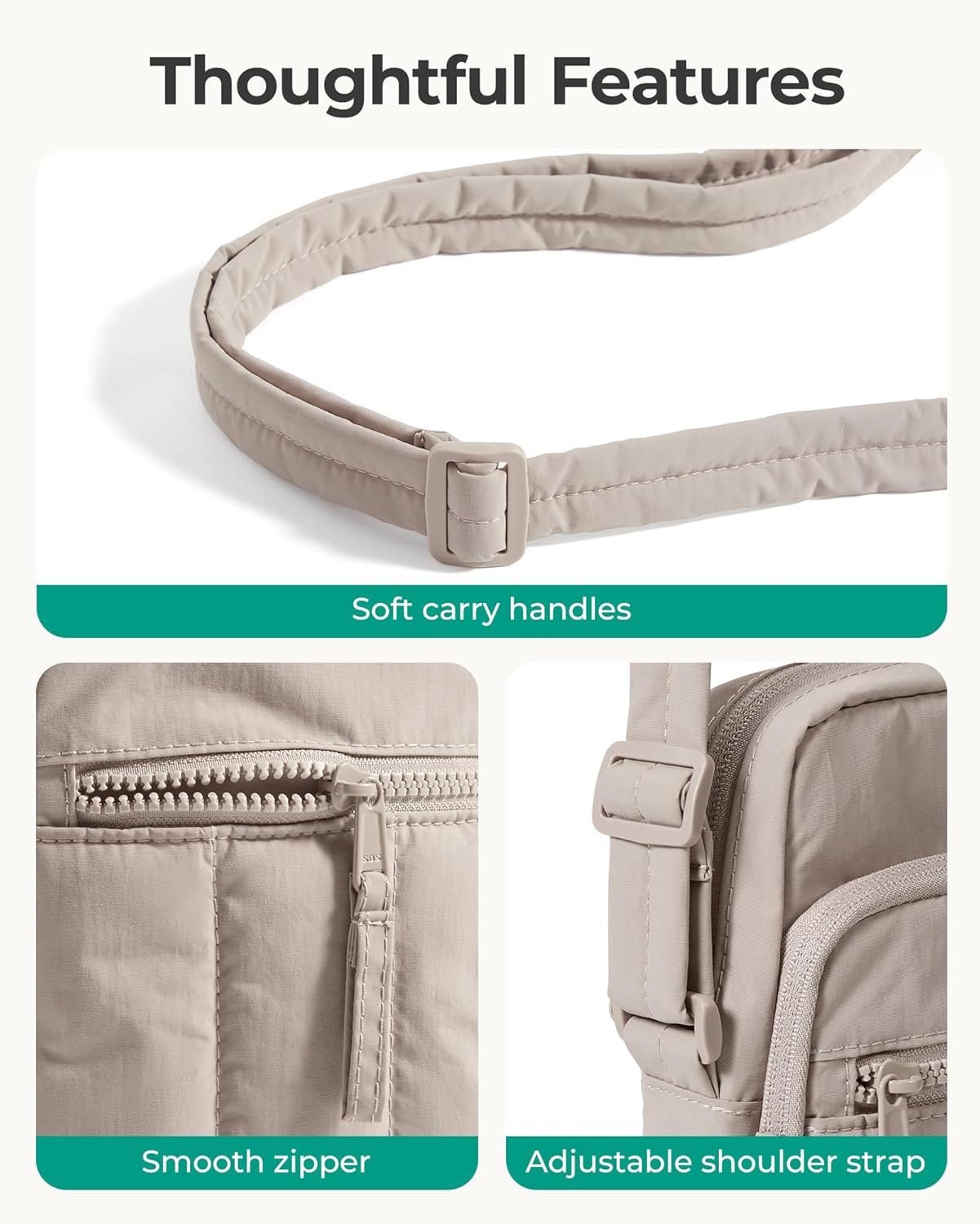 BAGSMART Small Crossbody Bags for Women, Mini Cell Phone Cross body Purses Travel Wallet with RFID Blocking Card Slots - Image 7