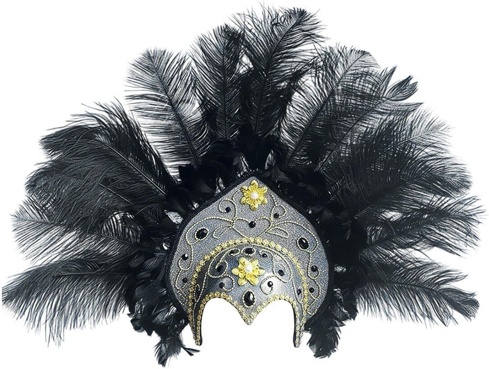 [Hifeoos] ヘッドバンド 1920年代風 フェザーヘッドバンド 羽飾り ヘッドウェア プロム カーニバル用ステージ パフォー