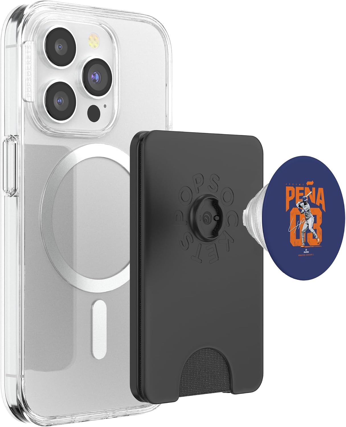 Jeremy Peña | Houston Baseball Players | MLBJPE3921 PopSockets PopWallet for MagSafe