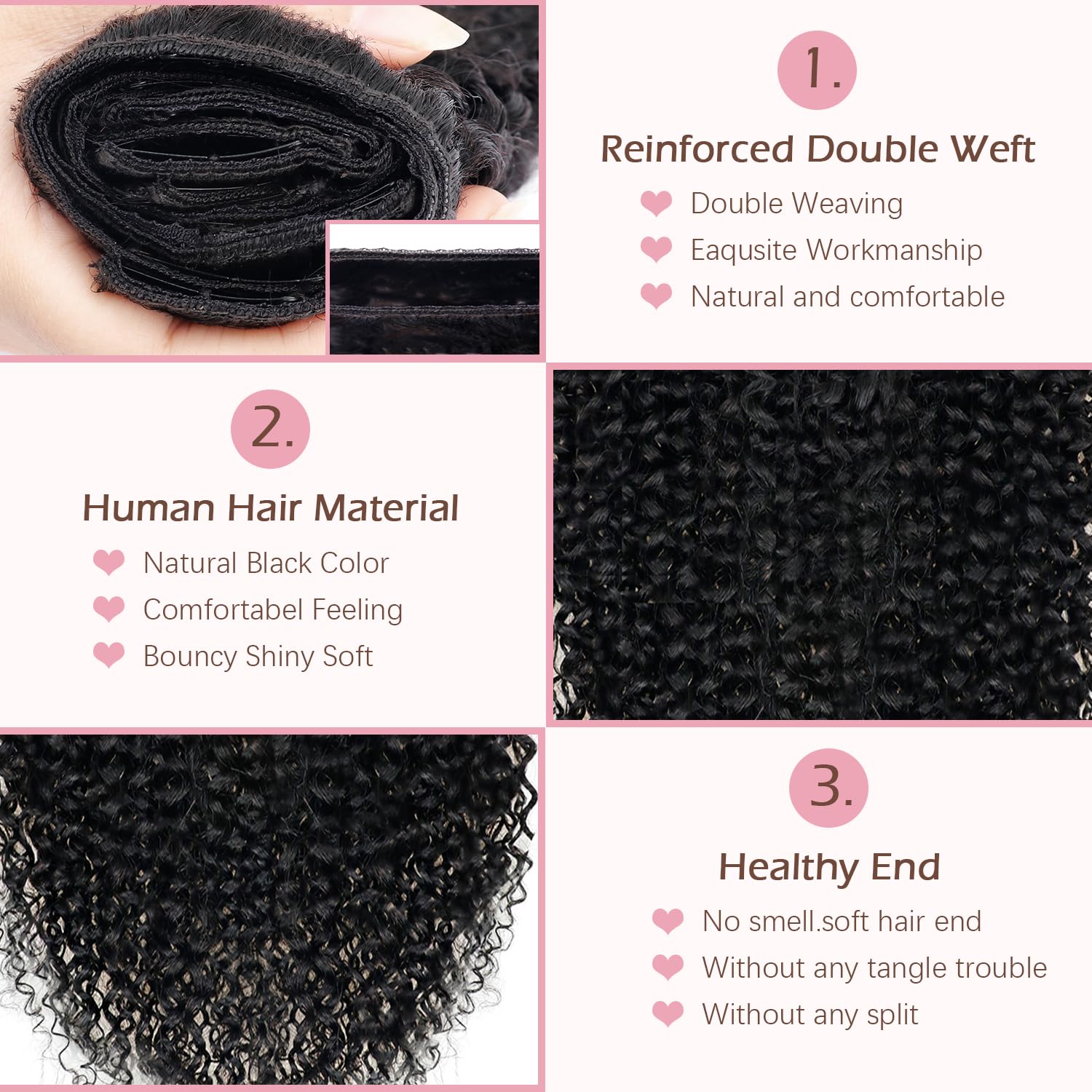 Curly Clip in Hair Extensions for Black Women 3C 4A Kinky Curly Human Hair Clip in Hair Extensions Natural Black Color Full Head Brazilian Virgin Hair,8/Pcs with 18Clips,120 Gram (24inch, Curly hair)