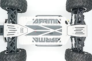 Raidenracing Stainless Steel Front + Center + Rear Chassis Armor Skid Plate Set fits Arrma 1/10 Big Rock Crew Cab - Hollow