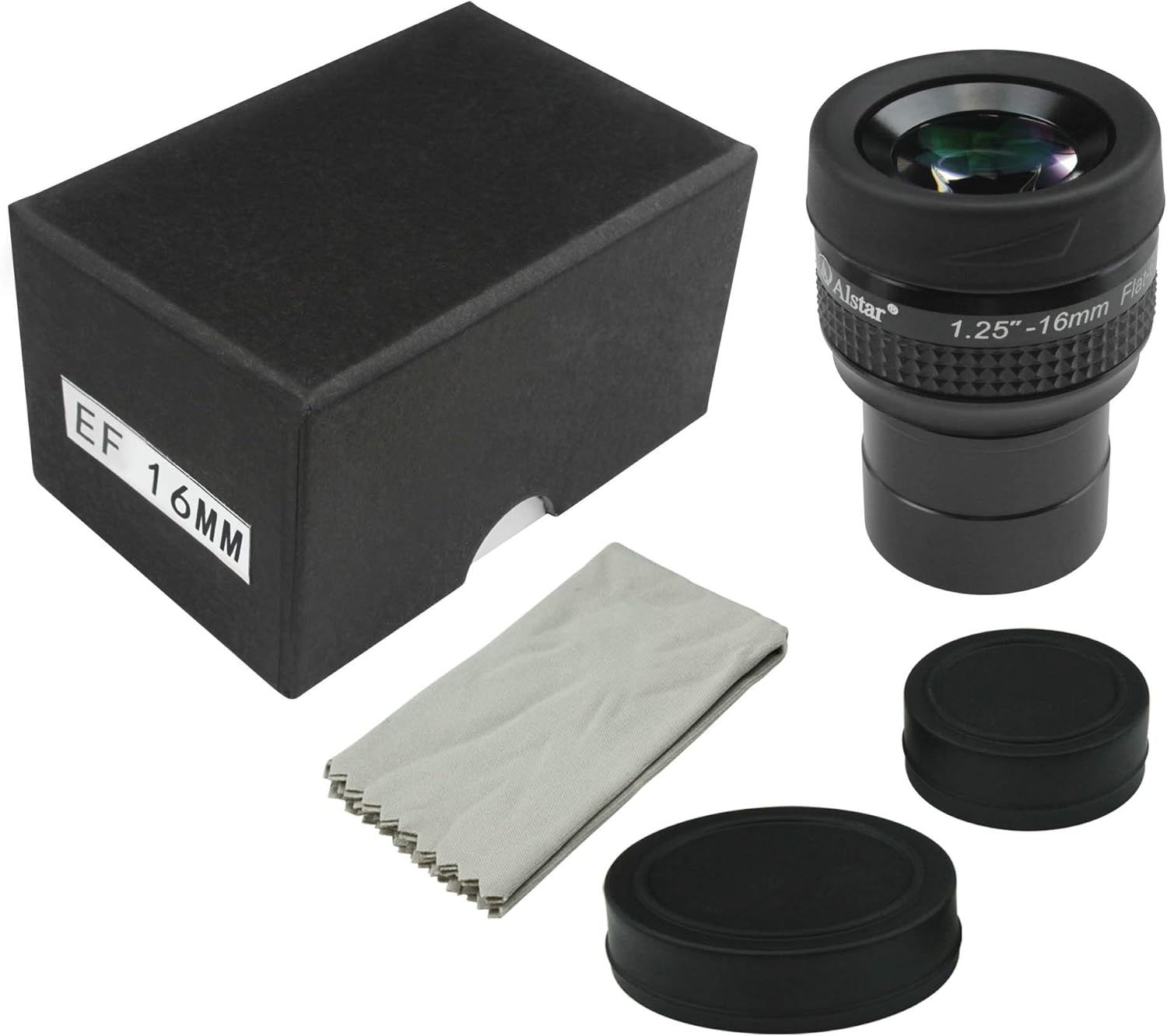 Alstar 1.25 inch Telescope Eyepieces Premium Flat Field, 16mm Focal Lengths Wide Angle Multi-Coated Lenses with Adjustable Twist-up Eyecups Anodized Aluminum Housing for Crystal-Clear Viewing