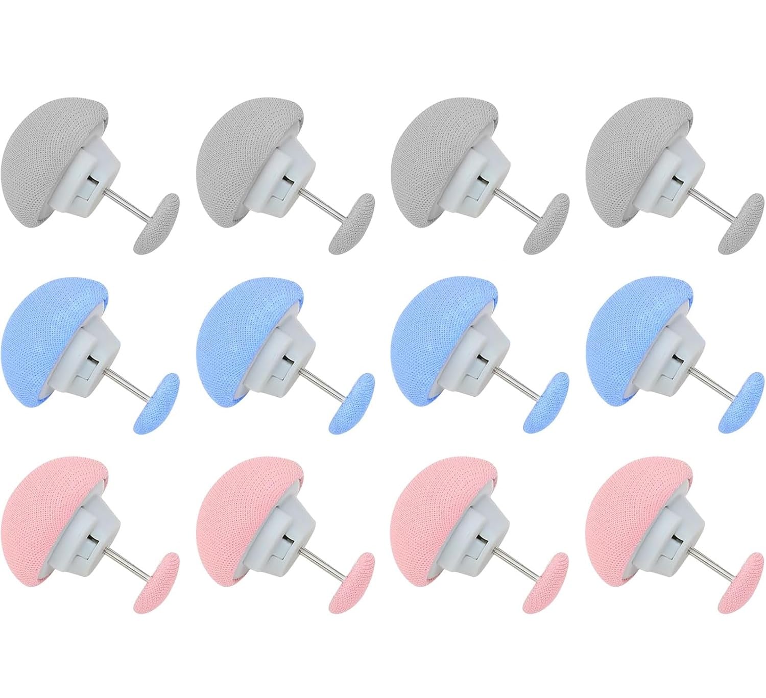 Amirate Mushroom Blanket Clips,Duvet Cover Clips,Non-Slip Quilt Clips Fasteners,Duvet Button Fasteners Mushroom Fixing Clips for Bedding Accessories (Pink Set of 12)-image-39