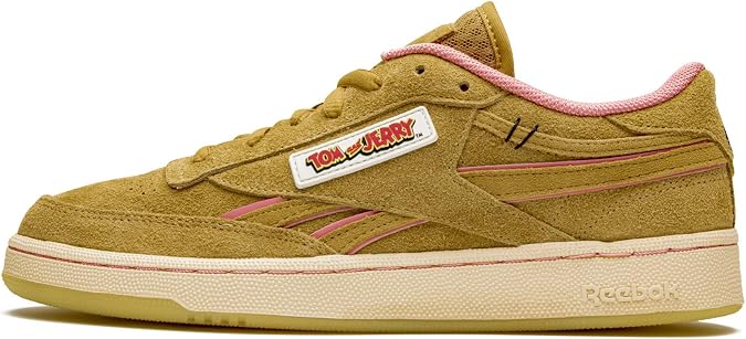 Reebok Lifestyle Tom and Jerry Club C Revenge - playera de manga corta,  Pantone/Amarillo audaz, 6 Women/4.5 Men : Amazon.com.mx