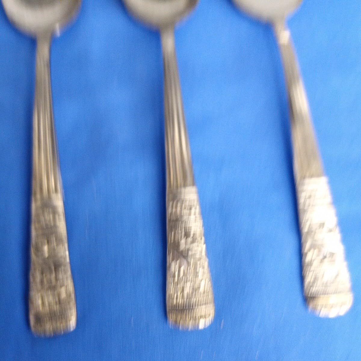 Amazon.co.jp: 昭和レトロ azuma 花柄 ギザギザスプーン 5本セット