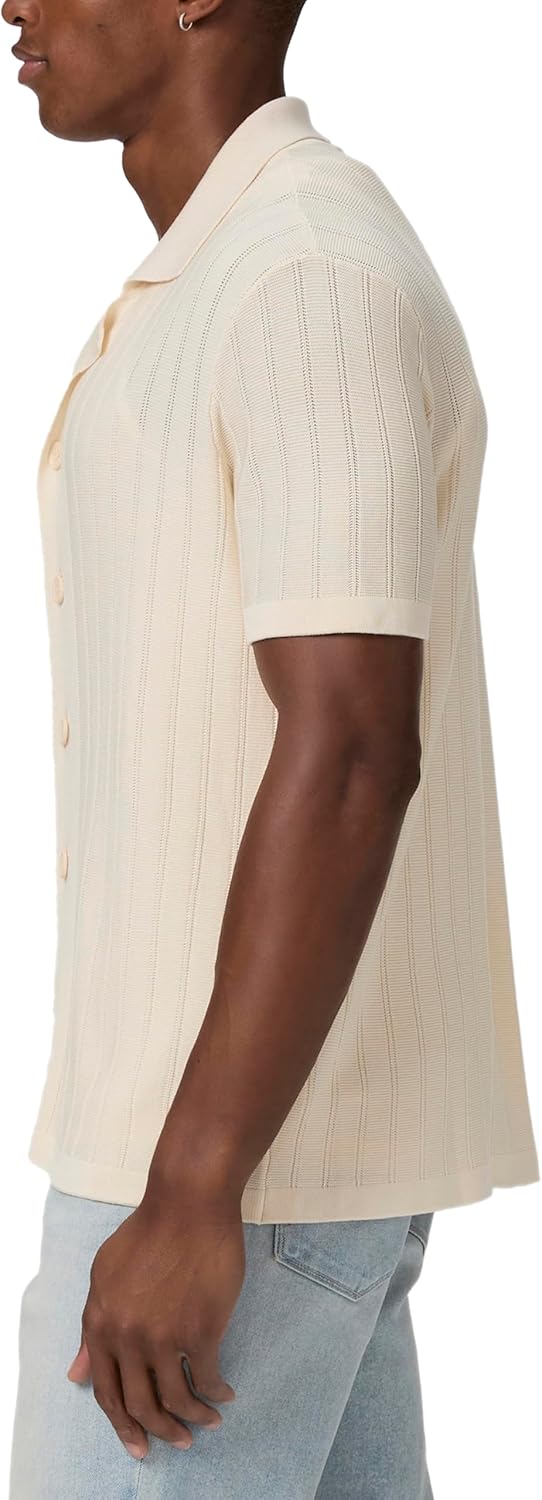 PAIGE Men's Copley Short Sleeve Sweater Shirt - Image 3