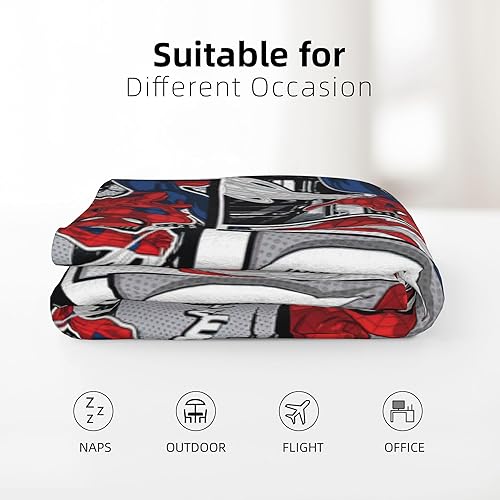 Miniatura 3 de Manta de superhéroe araña, manta de dibujos animados, manta de forro polar suave y acogedora para todas las estaciones, estilo 4, 80 x 60 pulgadas