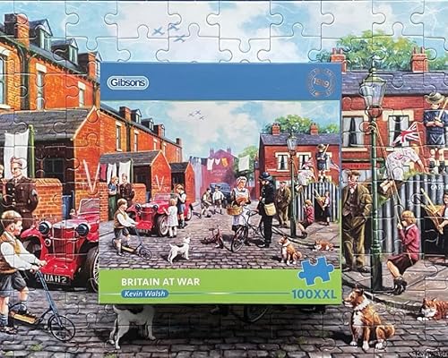 Gibsons Britain at War 100XXL Piece Jigsaw Puzzle | Nostalgic Jigsaw Extra Large Piece Puzzle for Adults Teens | Sustainable Premium 100% Recycled Board Great Gift Gibsons Games - Image 2
