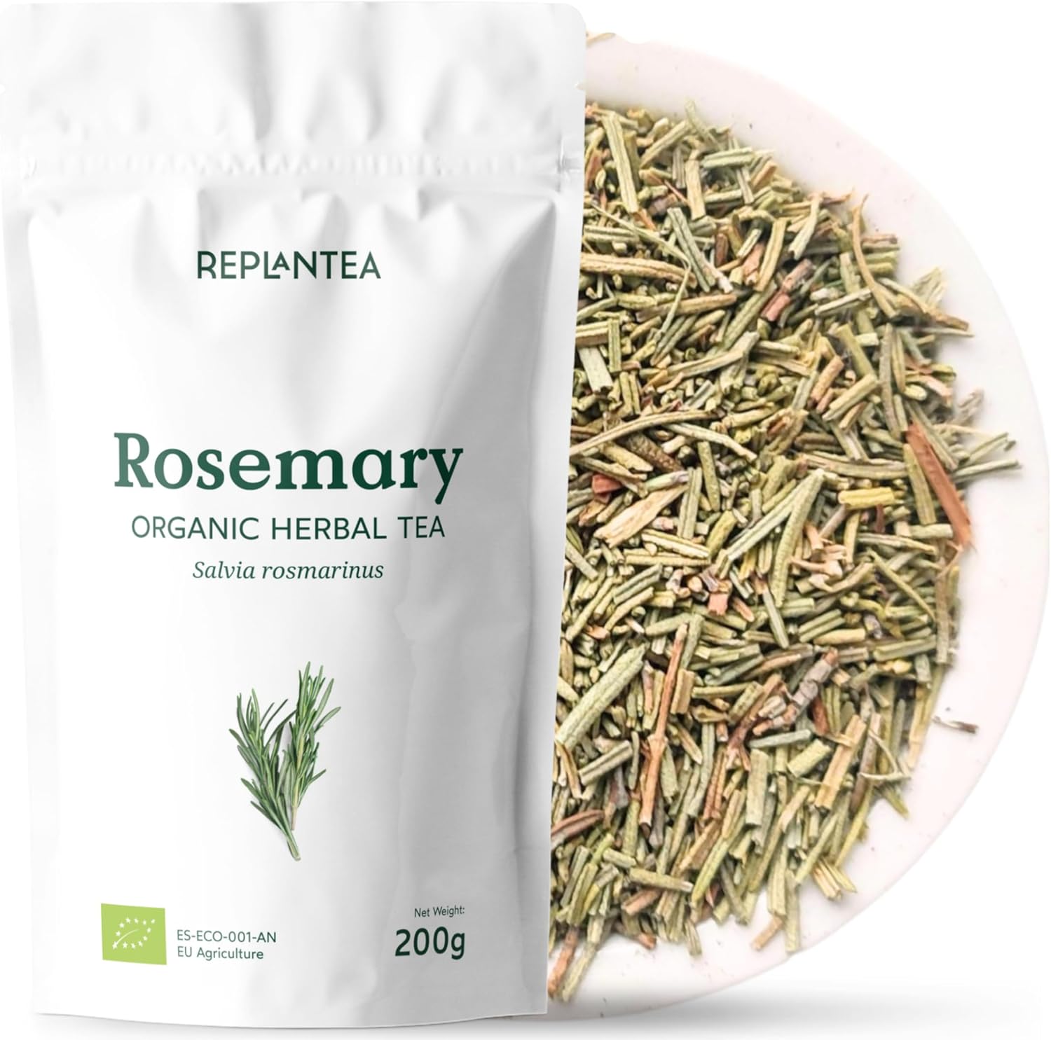 ROSEMARY ORGANIC INFUSION 200G (100 Cups) | Rosemary Infusion Bulk | Sage Leaves rosmarinus REPLANTEA