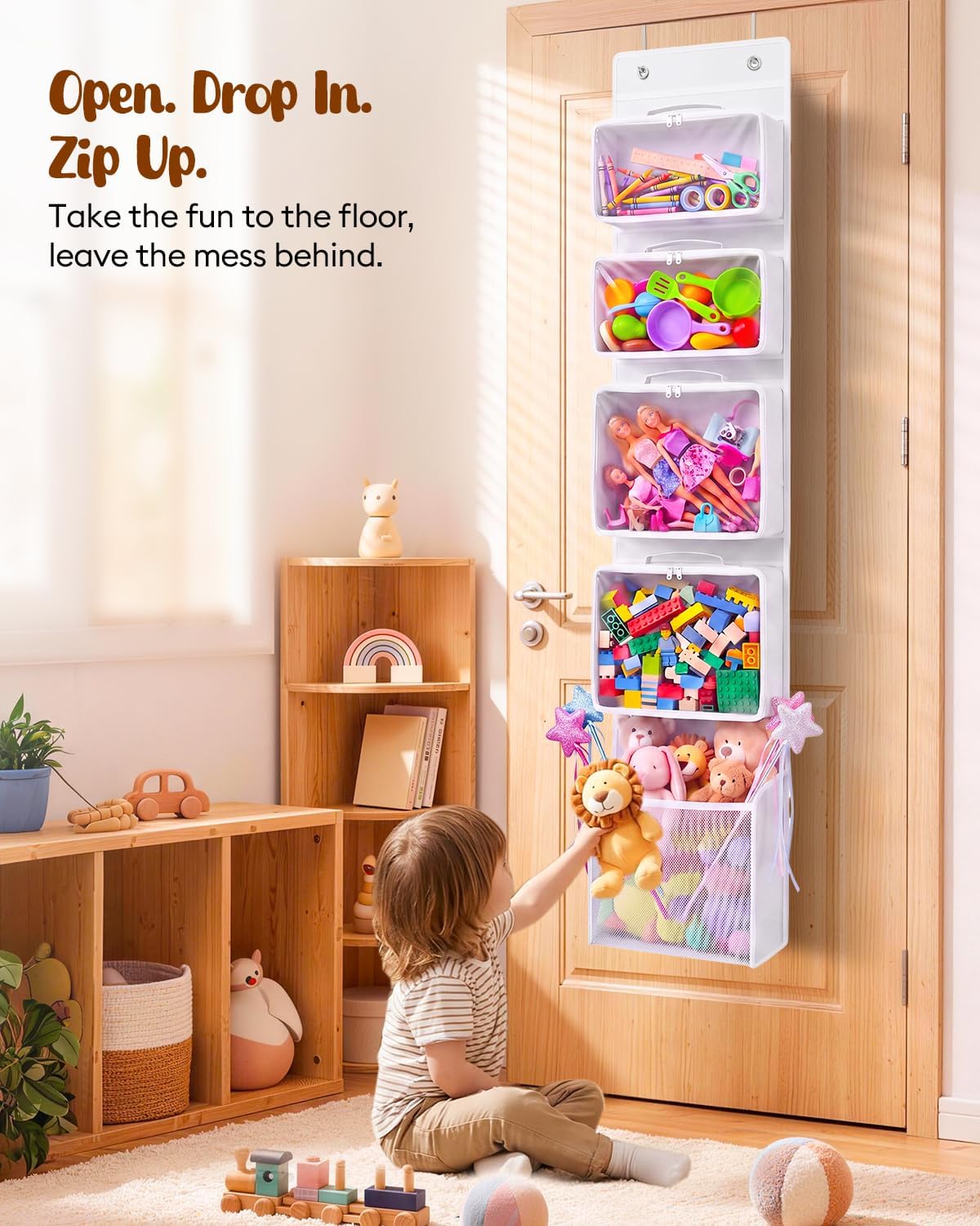 Over the Door Storage, Over the Door Toy Organizer, Hanging Toy Storage