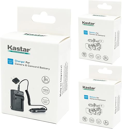 Miniatura 5 de Kastar Batería BP-819 (2X) + cargador para Canon VIXIA HF10, HF11, HF20, HF21, HF100, HF200, HF G10, HF M30, M31, M32, M40, M41, M300, M400, HF S10,