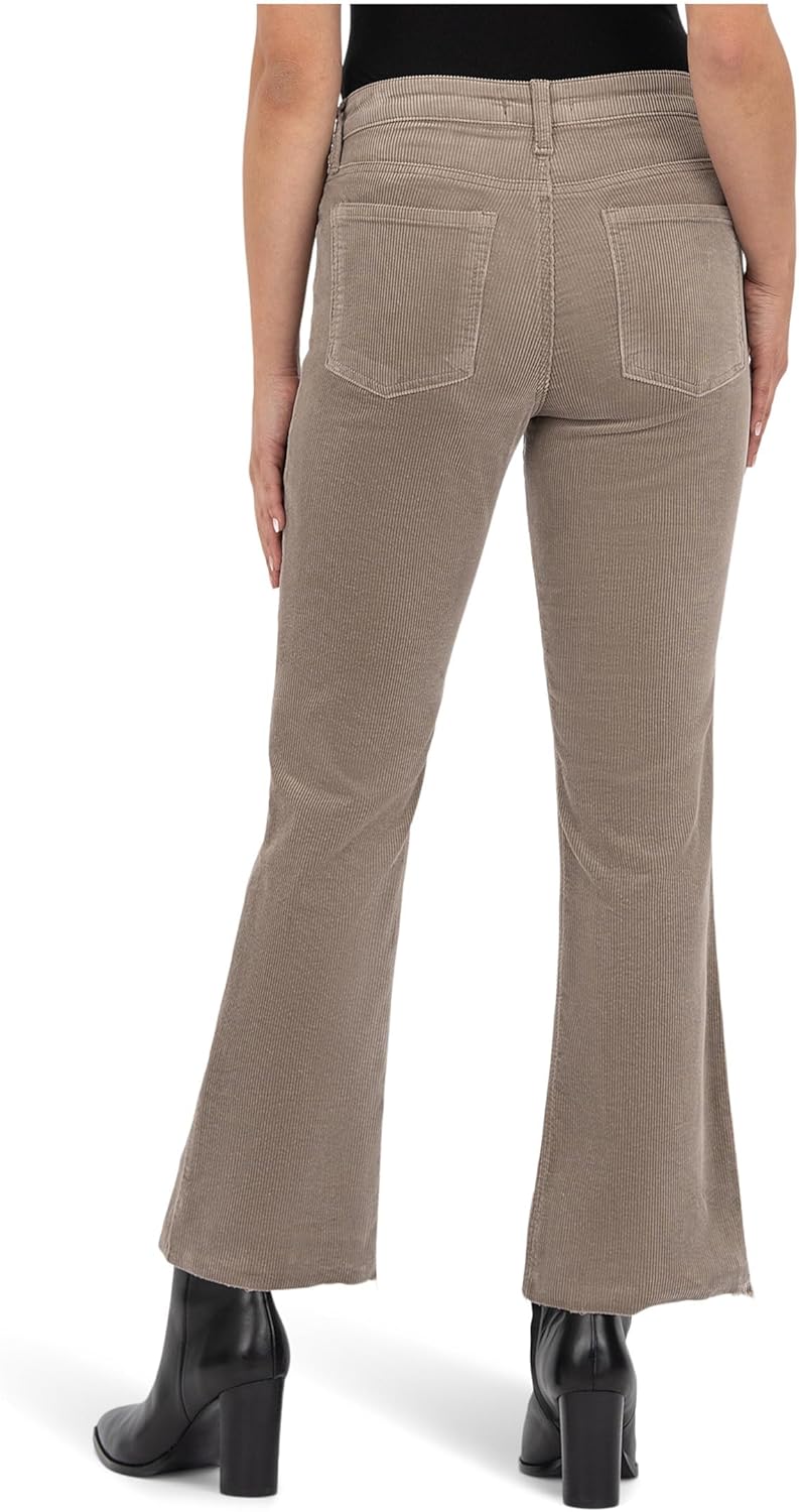 KUT from the Kloth Women's Kelsey Mid Rise Ankle Flare-Inset Leg