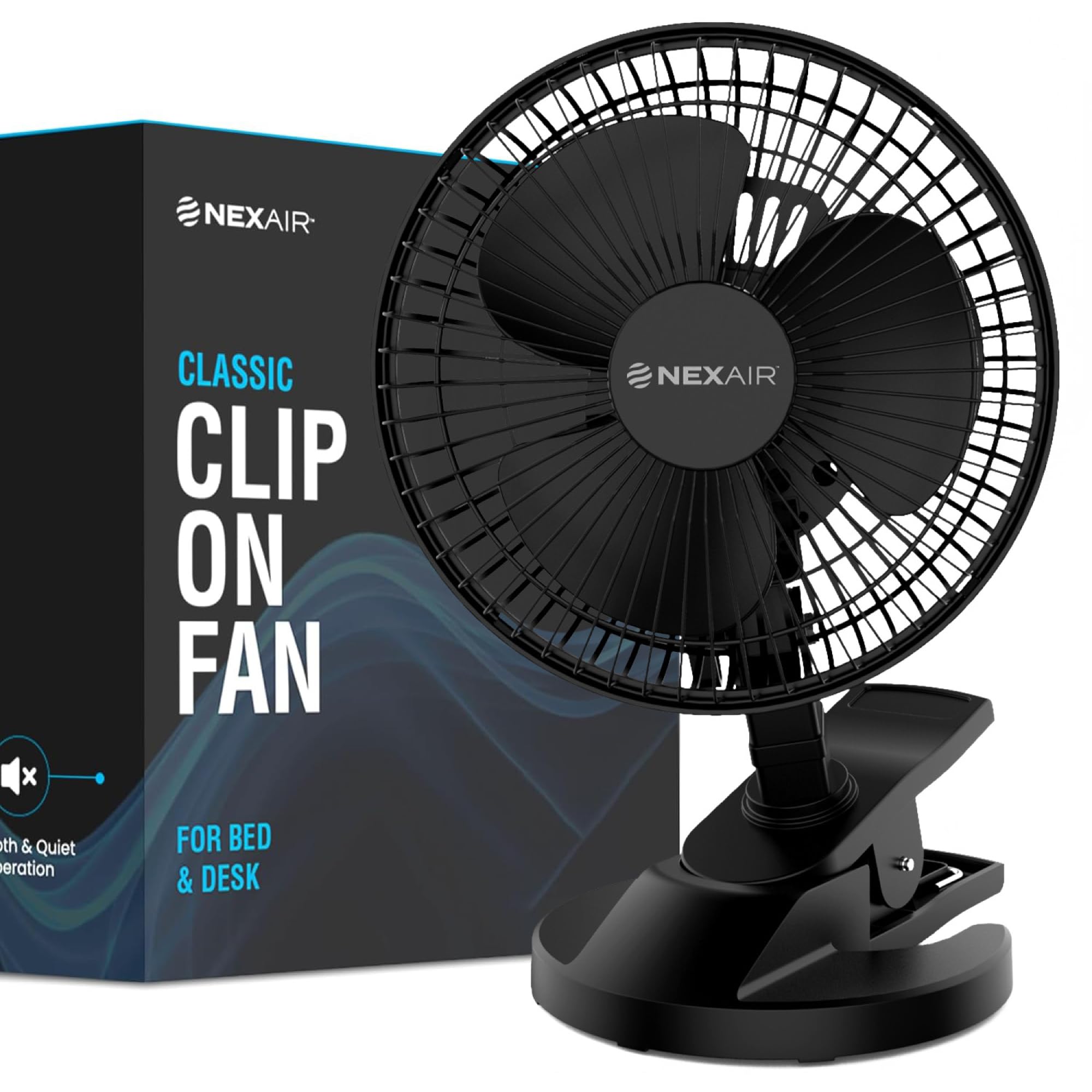 Ventilateur petit modèle NEXAIR à deux vitesses pour rafraîchir votre bureau