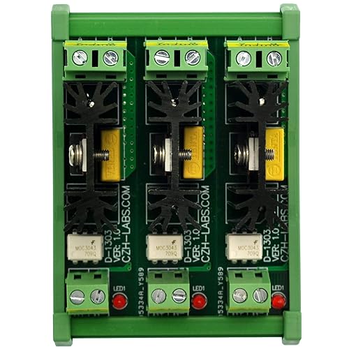 Miniatura 17 de Módulo SSR de relé de estado sólido de 8 amperios para montaje en carril DIN, en 4 ~ 32 VCC, salida 100 ~ 240 VAC. (1 canal)