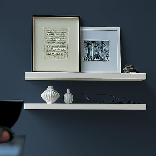 Miniatura 2 de HeloHo Papel tapiz azul sólido de 118 x 15.7 pulgadas, con textura mate, autoadhesivo, extraíble, impermeable, para decoración de sala de estar,