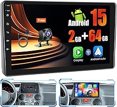 Inefala 2G+64G for Fiat Panda 2003-2012 Car Radio Android 15 with Wireless Carplay Android Car 9 Inch Touchscreen Stereo Car with GPS WiFi RDS/FM USB SWC Mic Rearview Camera