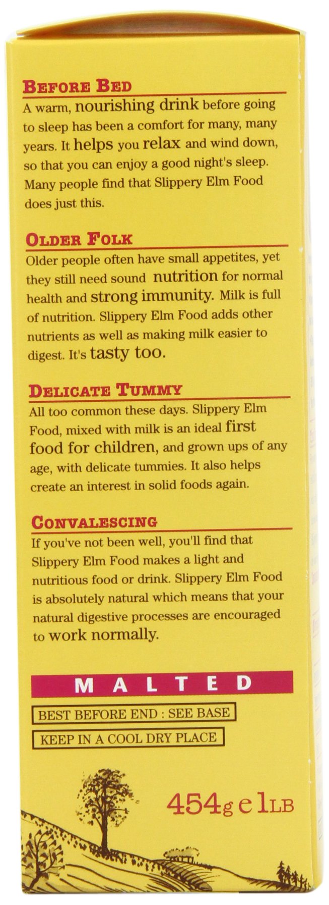 Thompson's Slippery Elm Malted 454g (Pack of 1)
