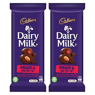 Cadbury Dairy Milk Fruit & Nut, 2 X 100 g