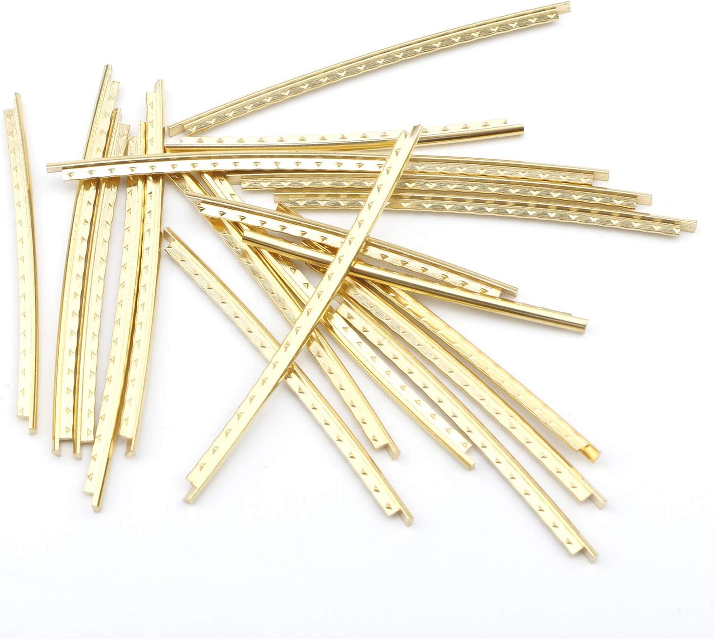 Swhmc Guitar Fret Wires, Gold, 20Pcs Set, 2.0mm Width