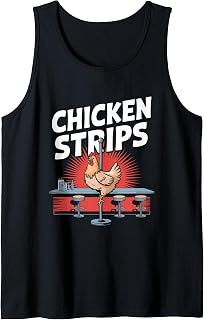 Chicken Strips Pole Dancing Chicken Farmer Tank Top