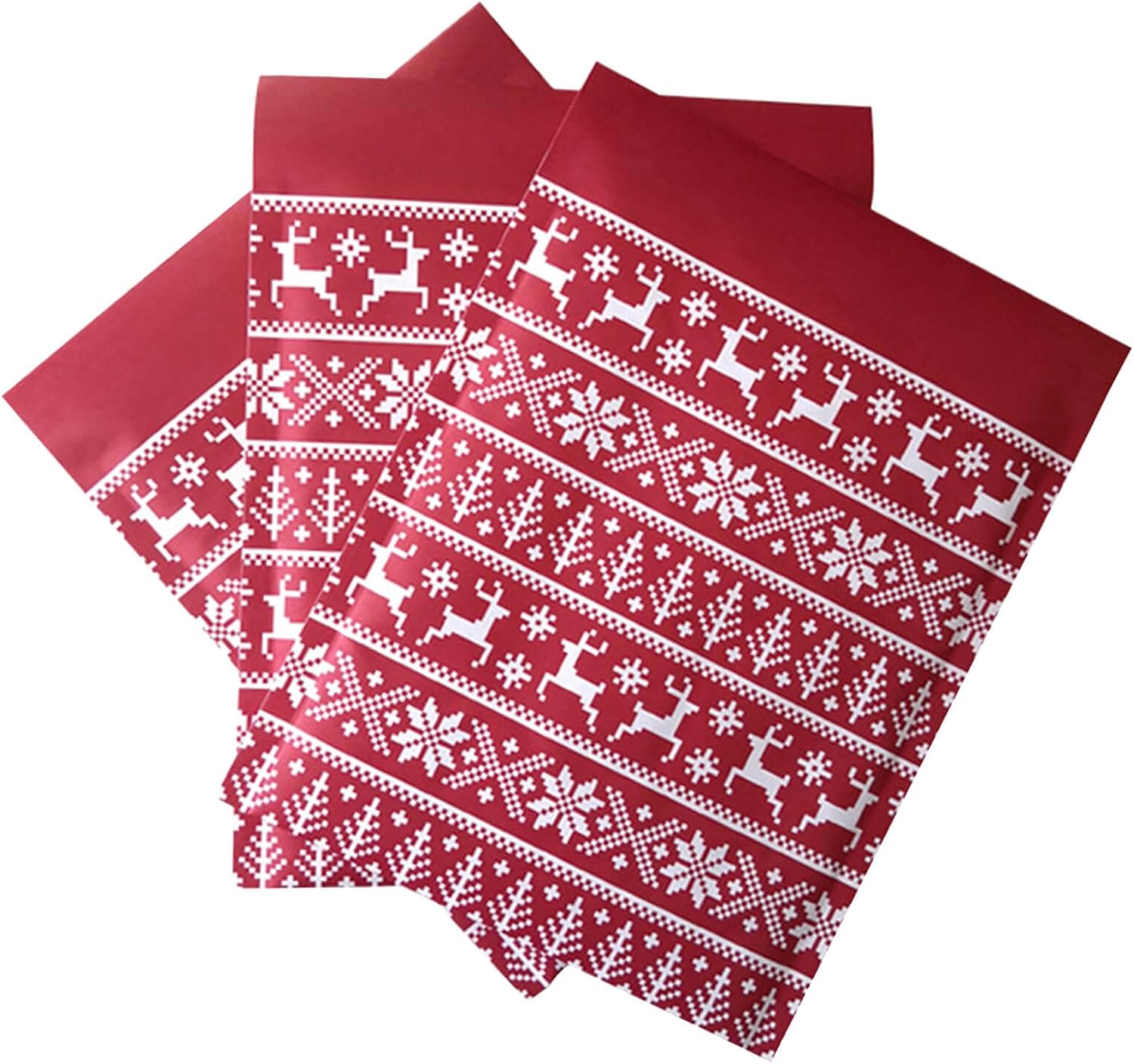 Orgrimmar 10 PCS Poly Bubble Mailers 8.3x9.3 Inch Christmas Envelopes Shipping Bags with Self Seal Adhesive, Waterproof and Tear-Proof Postal Bags-Red Elk