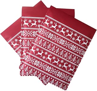 Orgrimmar 10 PCS Poly Bubble Mailers 8.3x9.3 Inch Christmas Envelopes Shipping Bags with Self Seal Adhesive, Waterproof and Tear-Proof Postal Bags-Red Elk