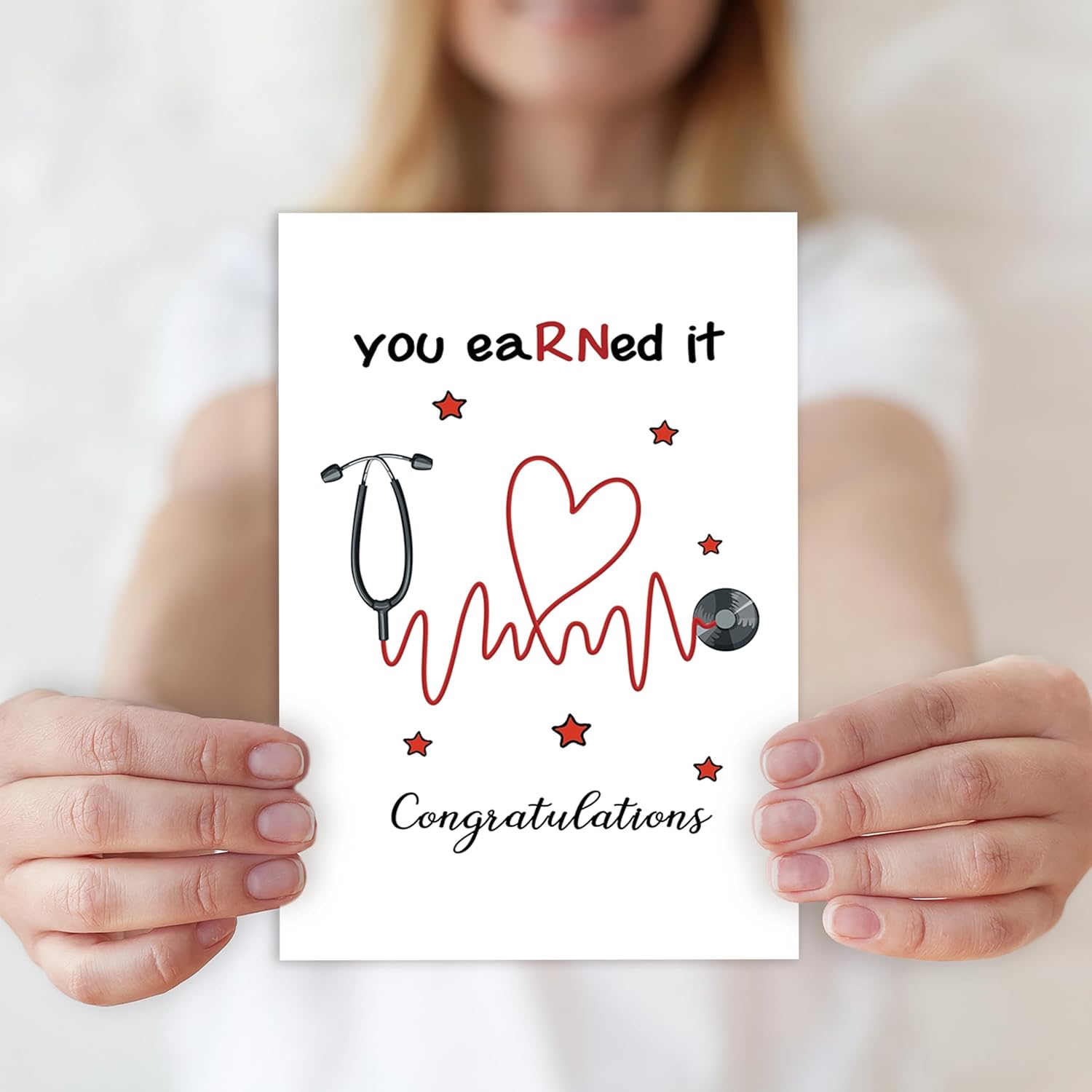 2026Nurse Graduation Gift Cards for Women，Nursing Graduation Gifts for Her，Nursing School & Medical School Gifts Card，Future RN Congratulations Card-You eaRNed It - Image 3