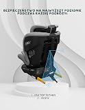 KidsZone Fotelik dziecięcy 9-36 kg, i-Size 40-150 cm – fotelik samochodowy z ISOFIX, obracany o 360°, RWF i FWF, 5-punktowy pasek, regulacja wysokości, pianka memory – fotelik samochodowy dla