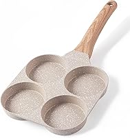 Vista 8 de CAROTE Sartén para Huevos Sartén para Tortilla, Sartén Antiadherente de Granito para Tortilla de 4 Tazas - Sartén para Panqueques y Cocedor de Negro
