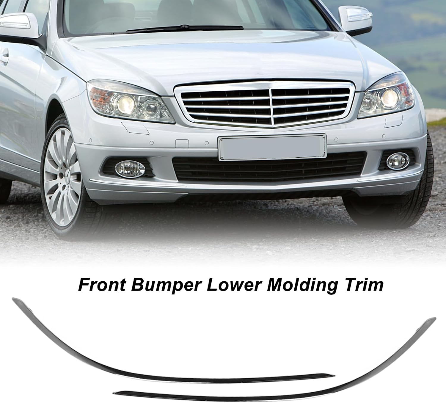 Front Bumper Trim, 2pcs, Chrome