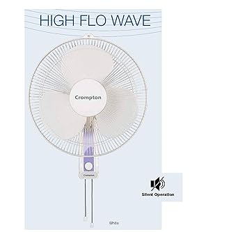 Crompton High Flo Wave Wall Mounted Fan - 400Mm - White
