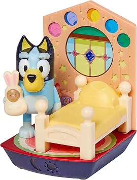 Bluey Goglow Dream Nightlight, 3-in-1 Interactive Toddler Light with Handy Flashlight and Sleep Timer, Soothing Night Light for Kids of Ages 2+