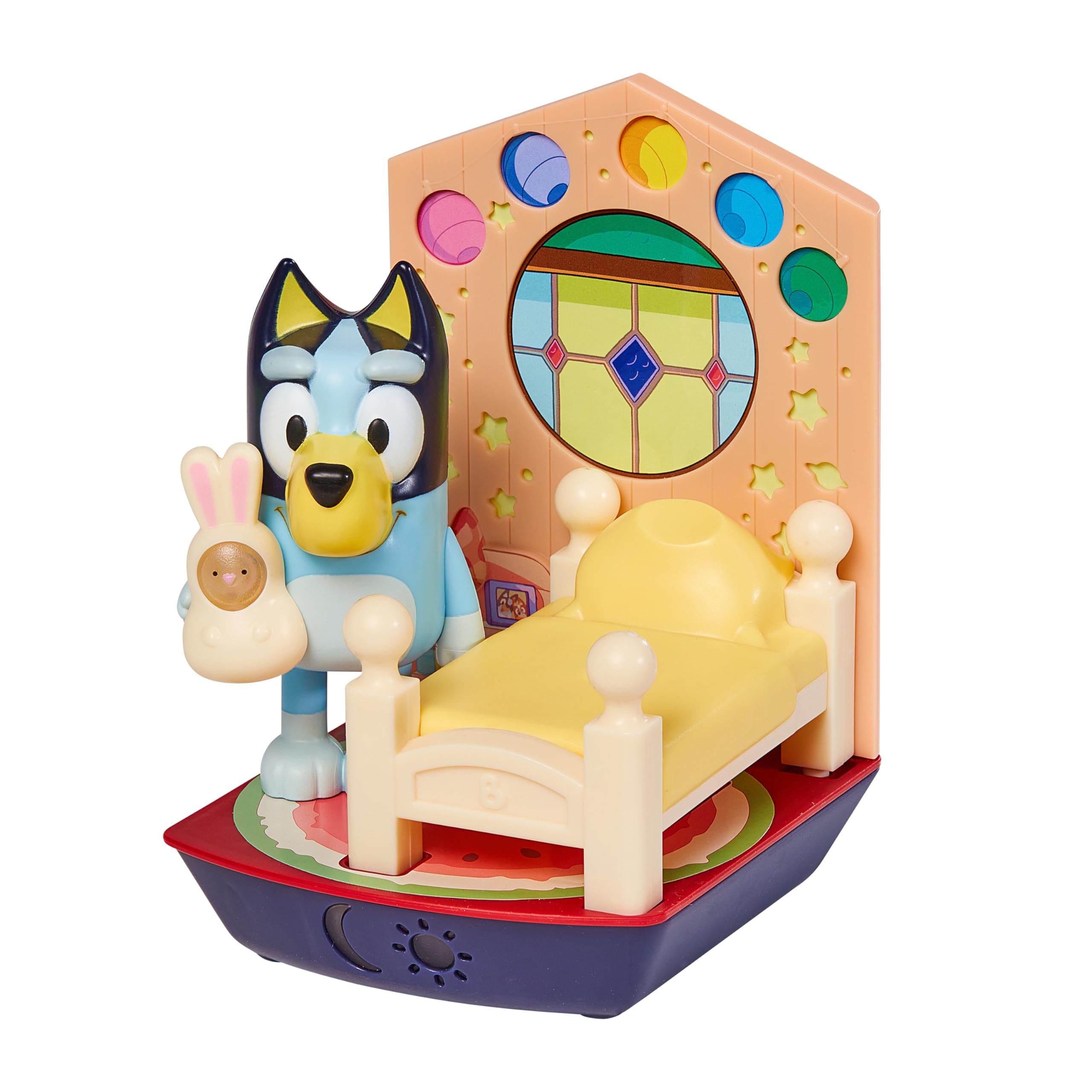 Bluey GoGlow Dream 3 in 1 Nightlight Kids Bedside Sleep Trainer Torch and Sleep Timer, Multicoloured (14345)