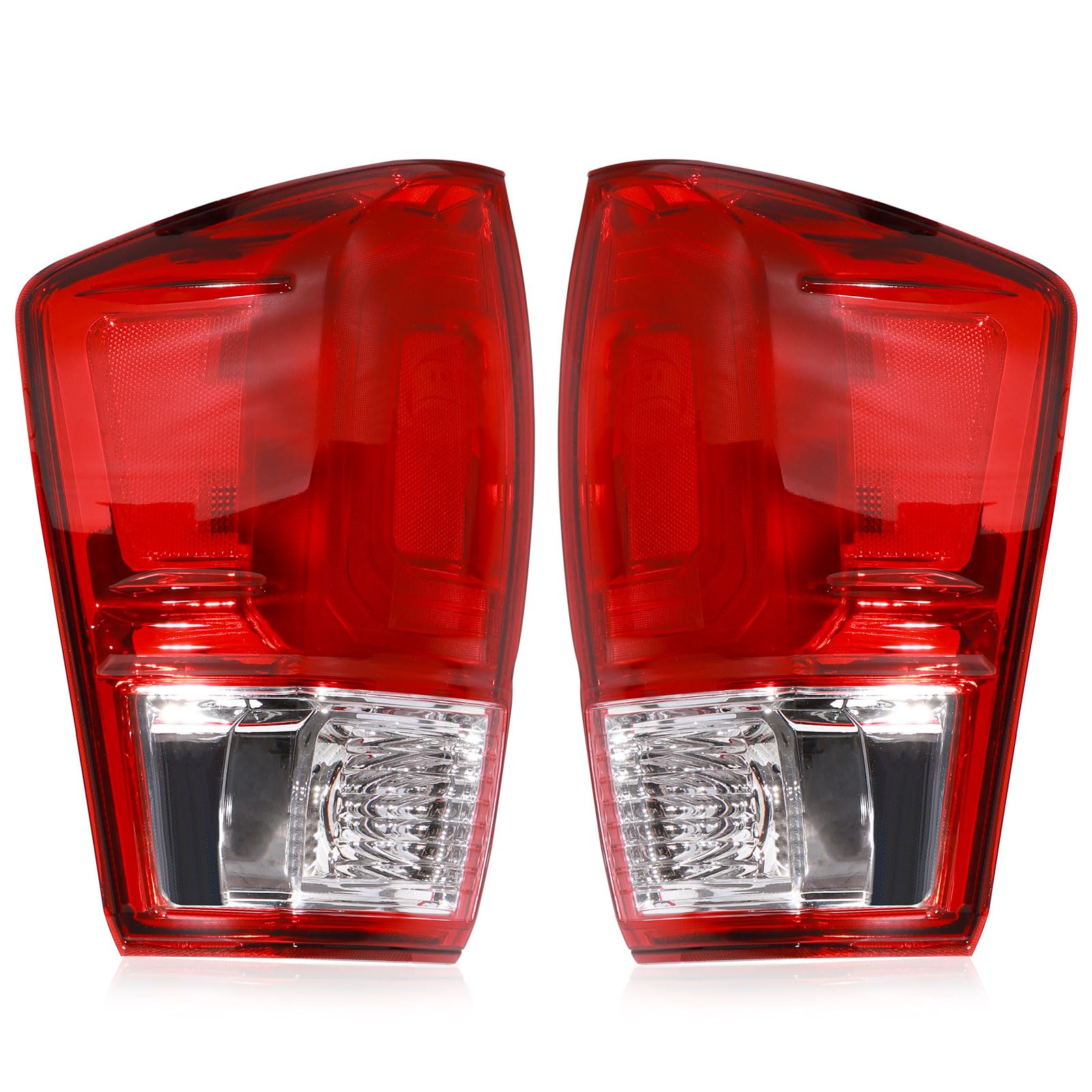 Photo 1 of *MAJOR DAMAGE*
CONLLCON Tail Lights Assembly Compatible with 2016-2023 Tacoma Red, Rear Light Taillights Replacement # 8156004170 TO2800197 8155004170 TO2801197