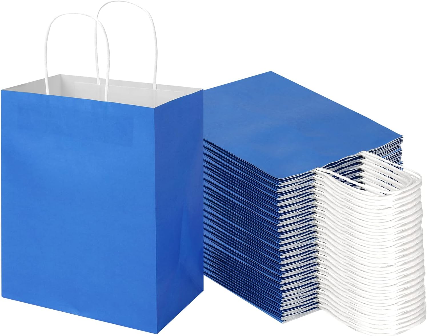 Amazon Basics Kraft Paper Gift Bags with Handles 8x4.25x10