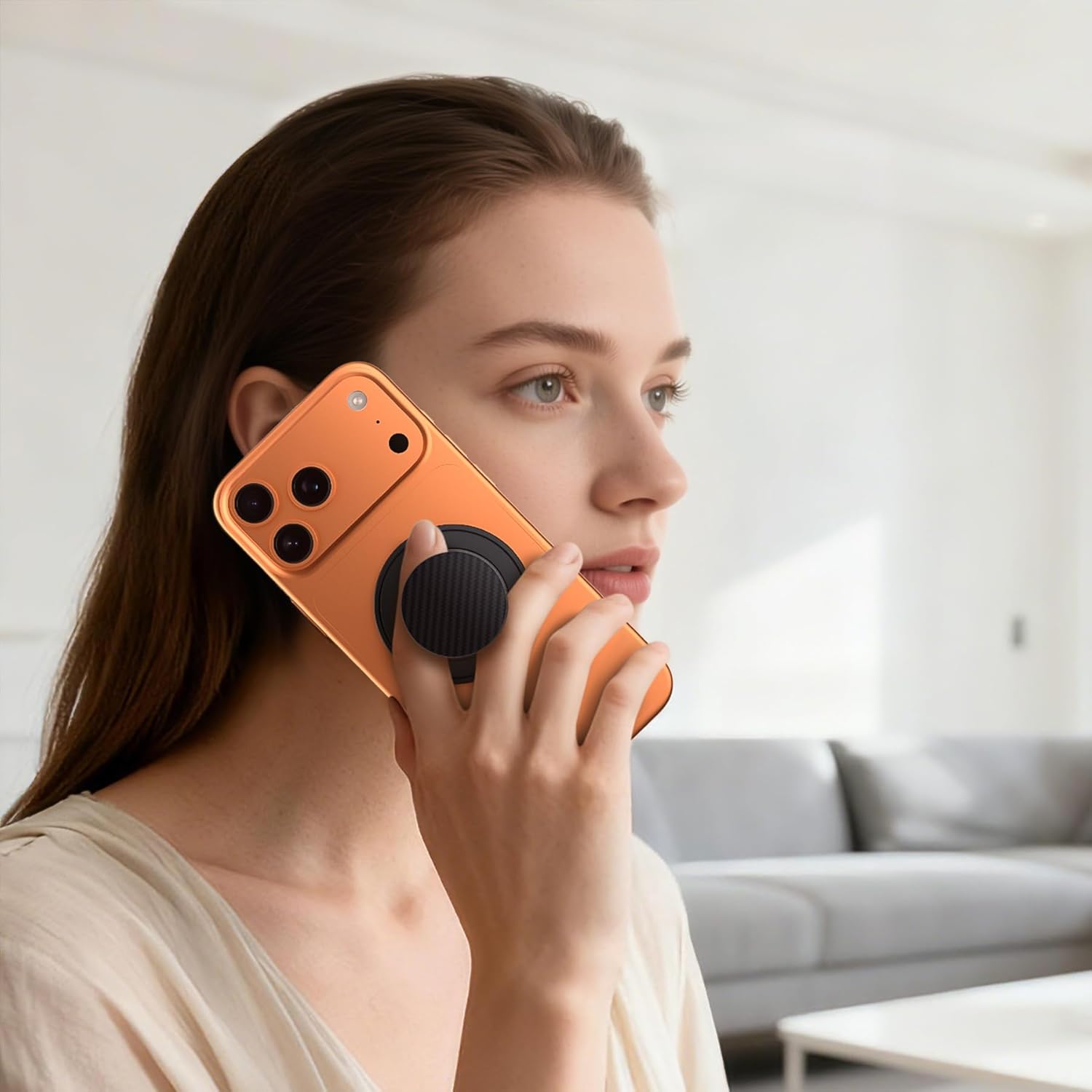 Freewell Magnetic Phone Grip & Kickstand – Extendable Grip, 360° Rotating Stand for MagSafe iPhone & Samsung Devices