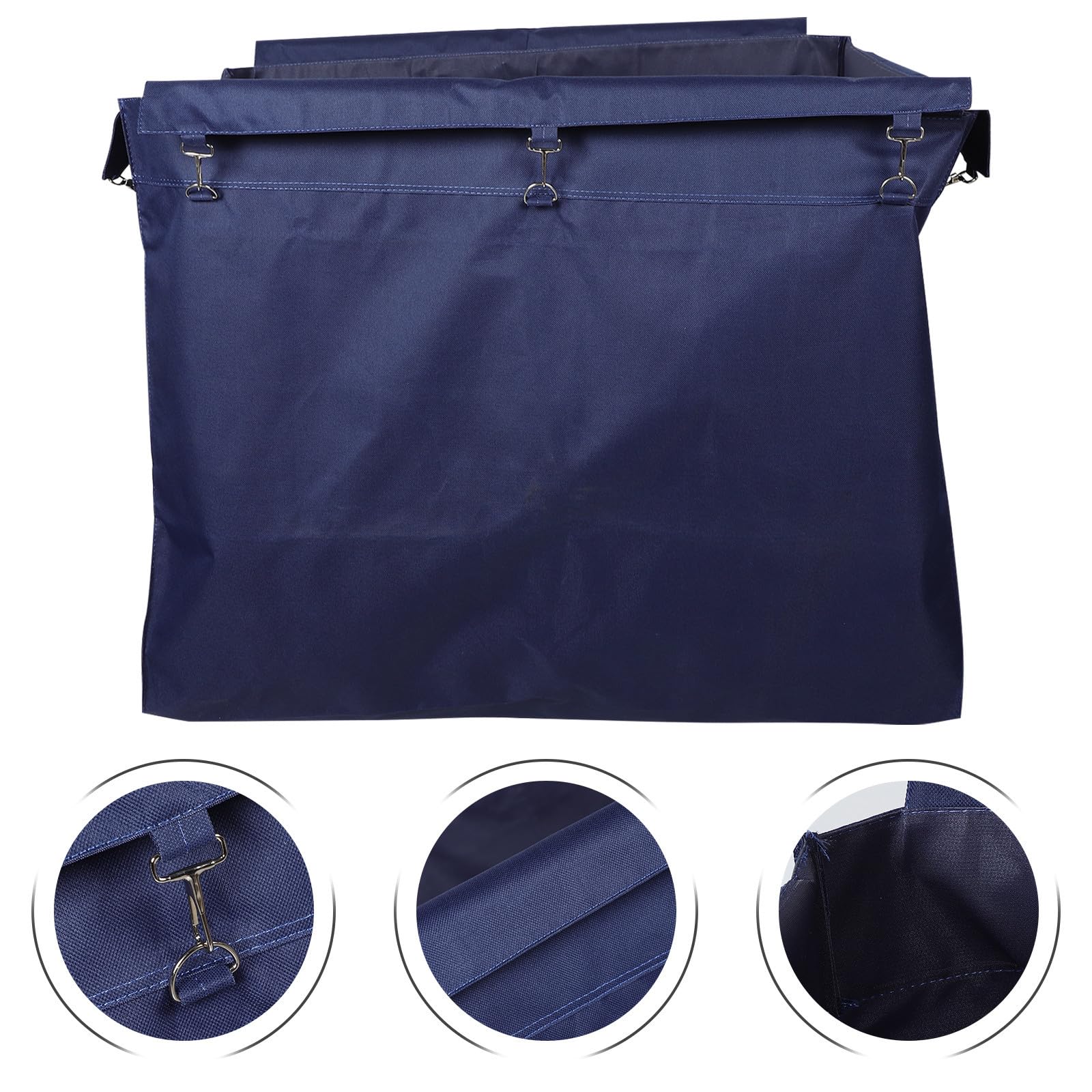 Borsa Interna per Carrello Lavanderia 12l in Oxford Blu | Forma Rettangolare, 83x62x52cm, Rimovibile e Riutilizzabile, per Hotel e Casa