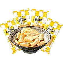 SntCrave Handmade Dried Tofu Skin | Chinese Traditional Bean Curd Sheets | Non-GMO, Vegan, High Protein | Perfect for Hot Pot, Stir Fry, Soup & Cold Dishes Four packs