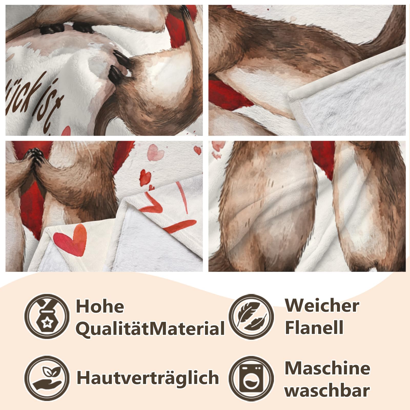 Einanmut Geschenk Freundin Geburtstag, Jahrestag Geschenke für Sie - Ultra-weiche Decke, Beste Freundinnen Geschenk, Geburtstag Geschenke für Freundin
