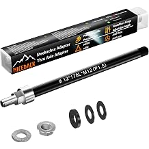 Thru Axle Adapter, M12 Thru-Axle Adapter for Bike Trailer Hitch, 12mm Thru Axle, Length Adjustable Thru-Axle Adapter