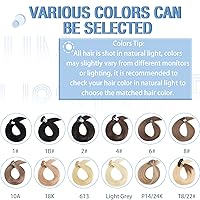 Vista 4 de Extensiones de cabello humano con punta en U, extensiones de cabello humano real natural con punta en U, extensiones de cabello humano con punta