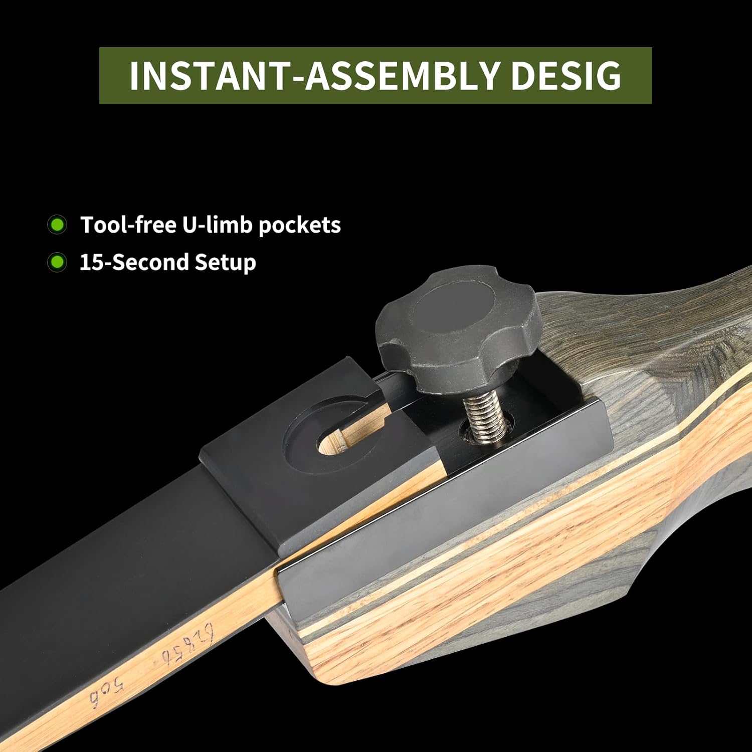 SPG Archery Wooden Bow and Arrow Set for Adults, Fast Installation 62'' Hunting Bow Arrow Archery Set, 30-50 Lbs Right Handed Takedown Recurve Bows Hunting Kit Package