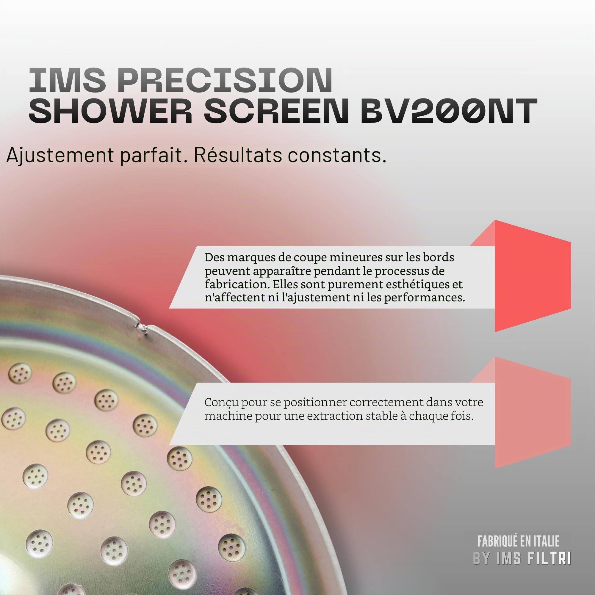 IMS Precision Nanotech BV200NT Paroi de douche compatible avec les machines à expresso Breville Sage Express, Bambino, Bambino Plus, Impress, Barista Touch, infuseur, Duo Temp