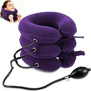 Neck Stretcher, Inflatable Neck Stretcher, Cervical Neck Traction Device, Neck Pain Relief, Adjustable Inflatable Neck Brace and Cervical Traction, Decompression Home Use
